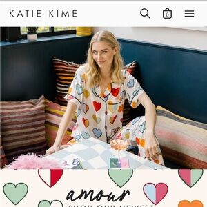 NWT Katie Kime Limited Amour Pant PJ Set